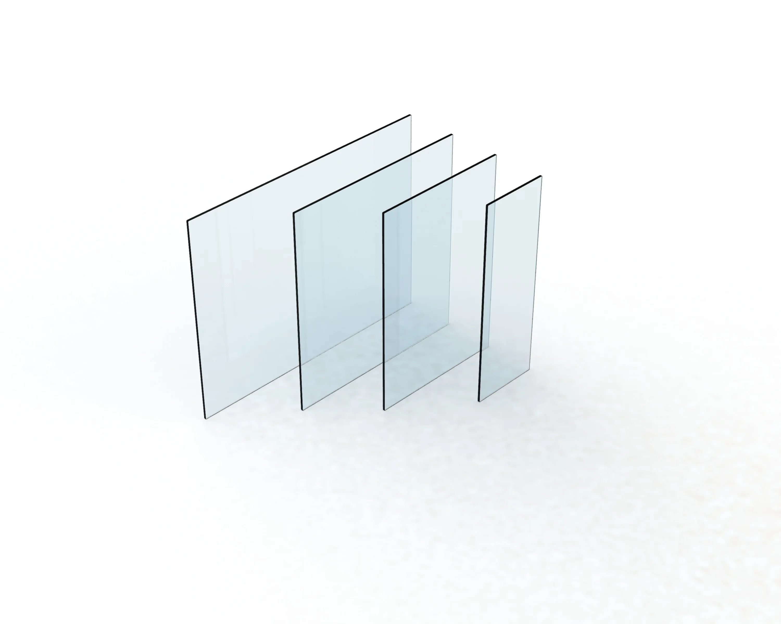 1 12mm CLEAR TOUGHENED POOL FENCE GLASS 1200mm HIGH