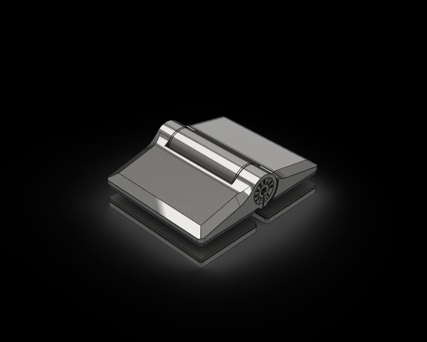 SHC2414M5 - Gemini Glass to Glass Spring Hinges MIRROR