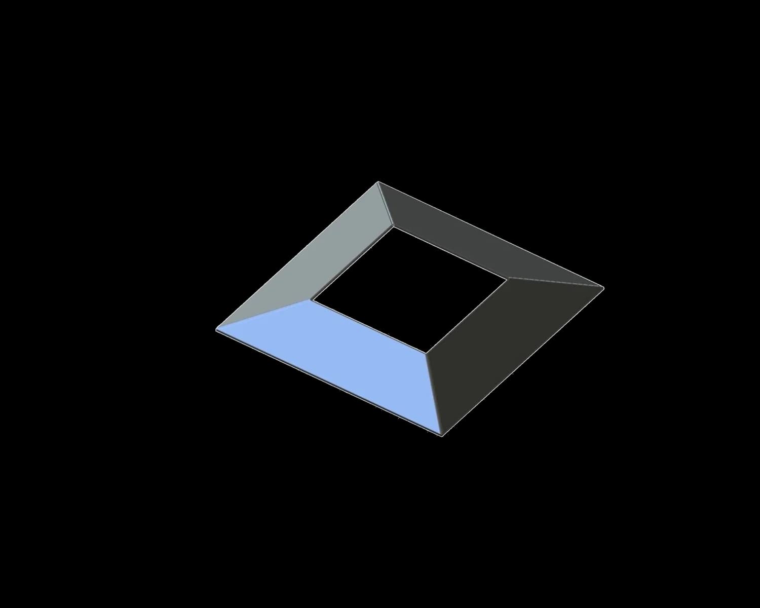 50SQDRM6 - Dress Ring Cover Plate MIRROR