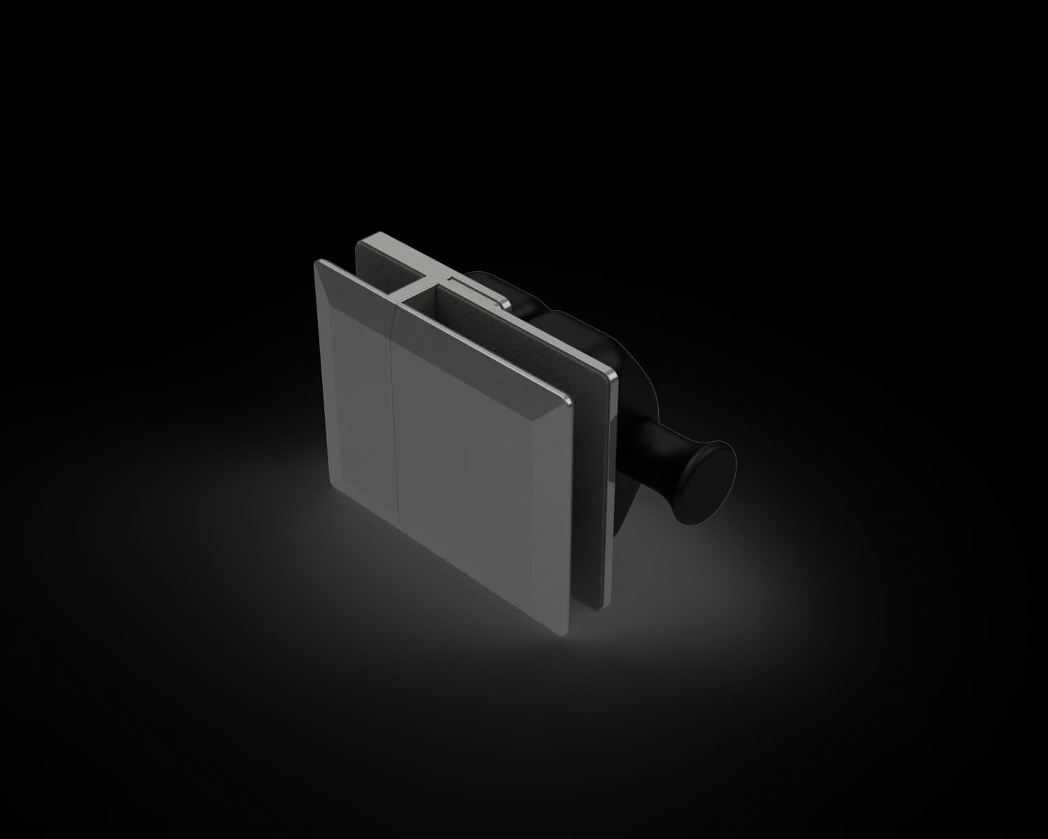 SLP2021M6 - Libra Latch 180 Glass to Glass MIRROR