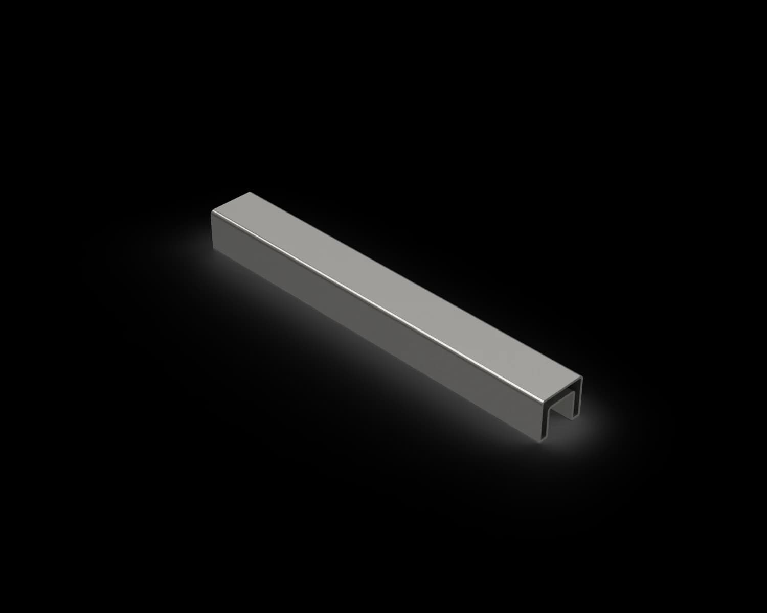 STS2512M6 - 25 x 21mm Slotted Top Rail MIRROR