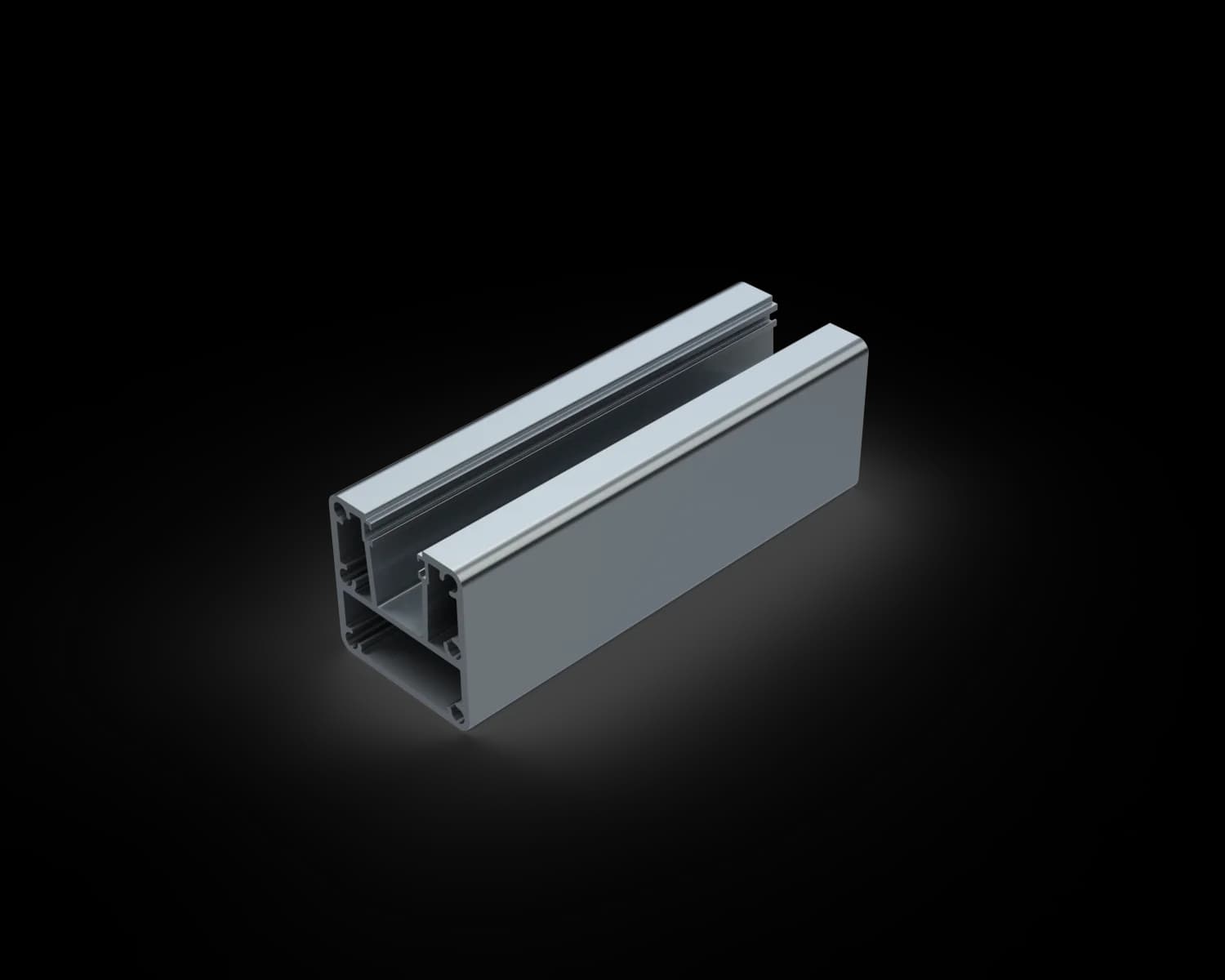SF1WP1150-MF - Semi-Frameless 1 Way Post 1150mm - MILL FINIS