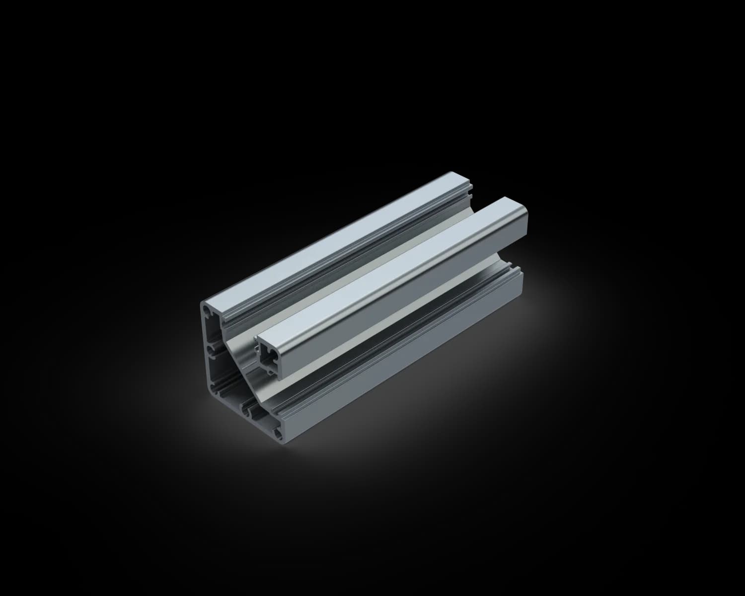 SF90P6000-MF - Semi-Frameless 90 Post 6000mm - MILL FINISH