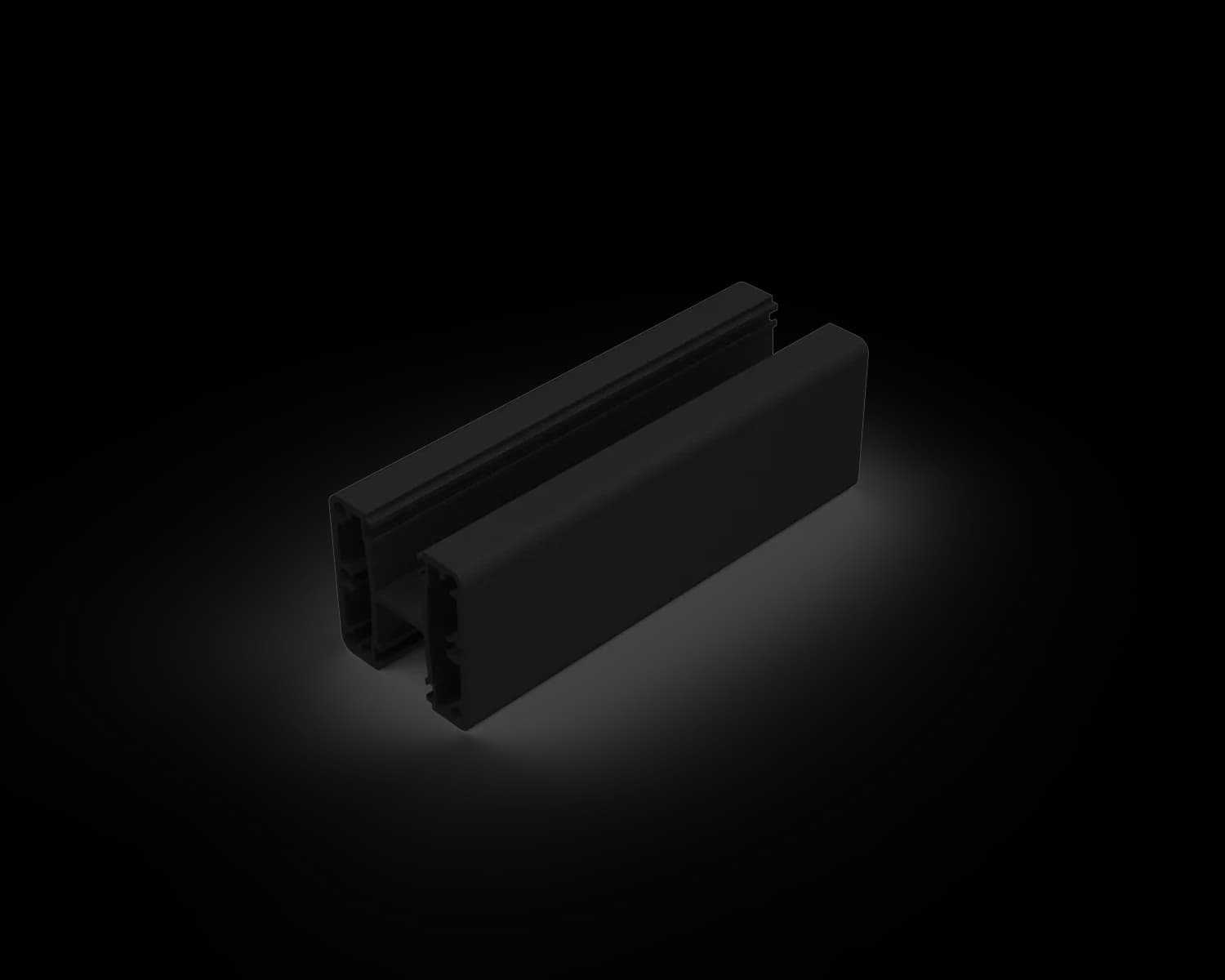 SF2WP2600-BK - 2 Way Post Kit 2600mm - SATIN BLACK