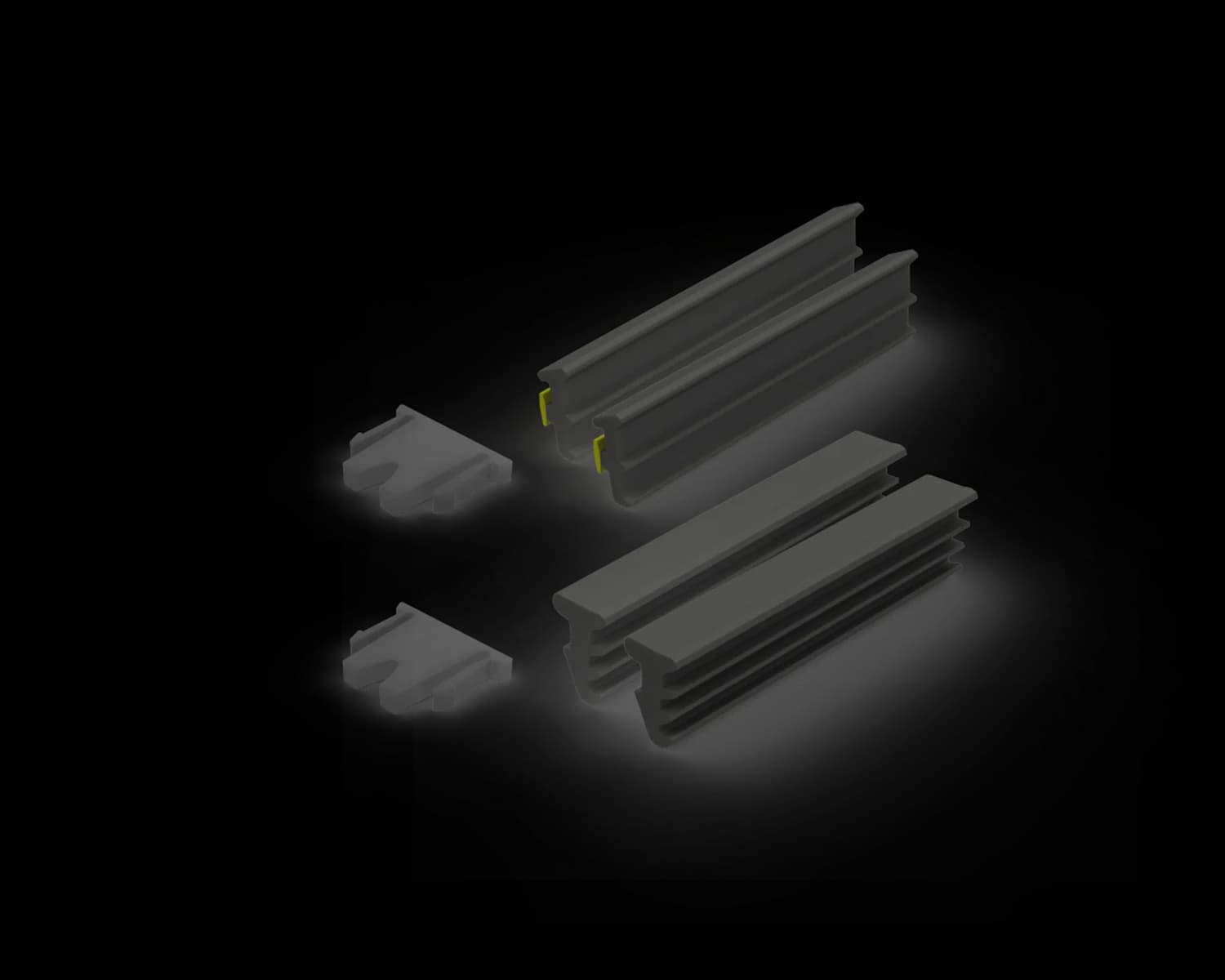 SF-12GLAZE-RP - 12mm Glazing Pack Raked Panels