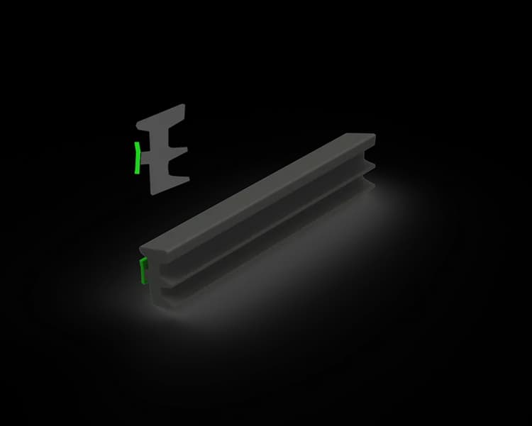 SC1-1M - SC1 Green Captive Wedge SOLD BY THE METRE