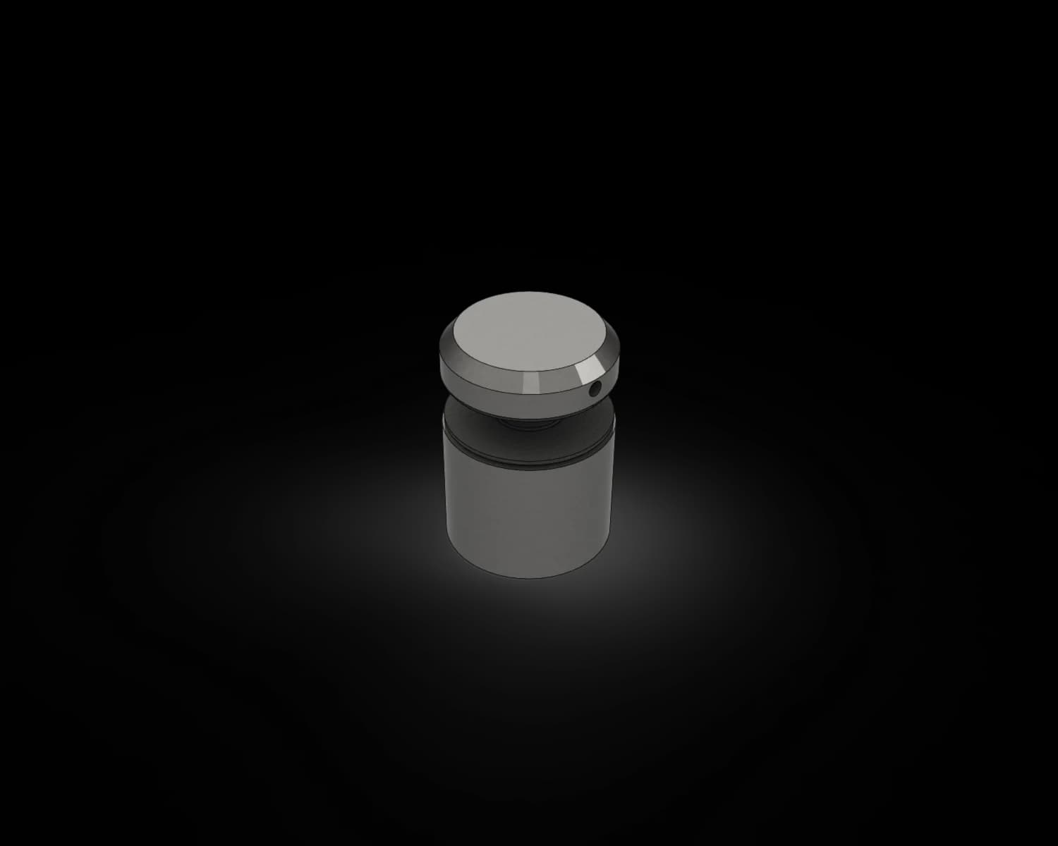 Adjustable Standoff for 12mm Glass - 38mm Diameter, 30mm BODY