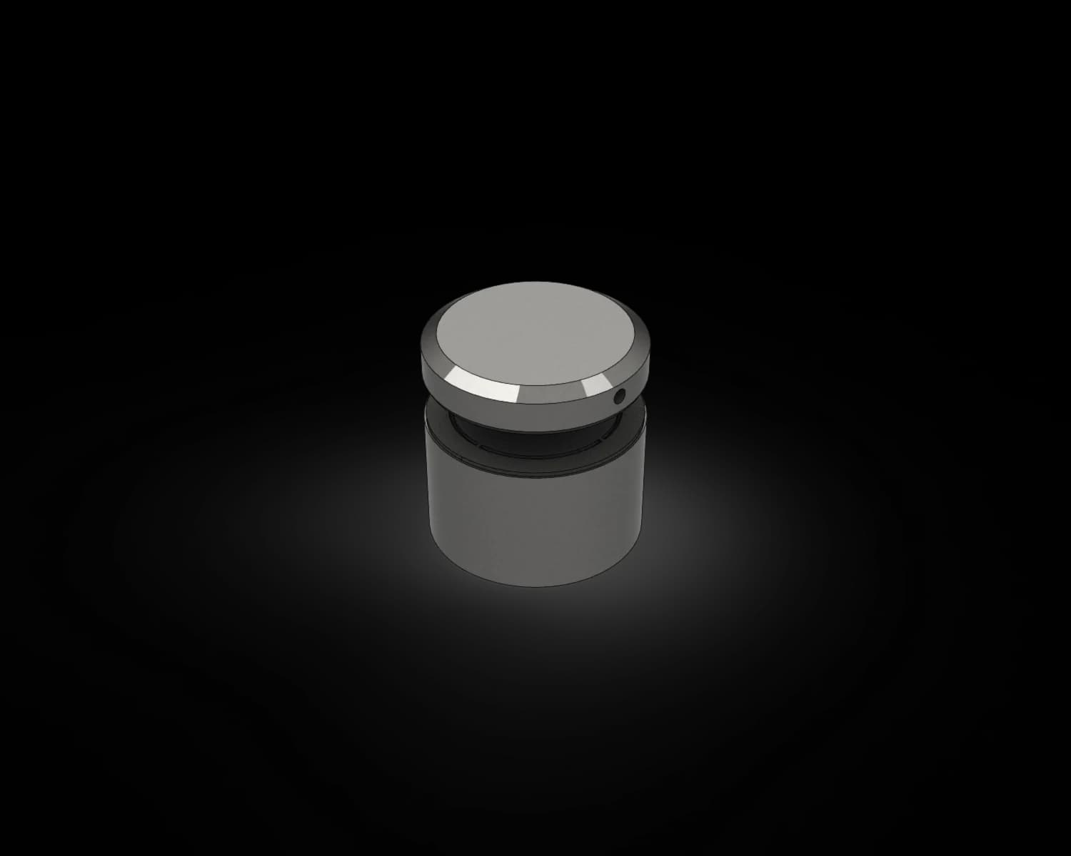 Adjustable Standoff for 12mm Glass - 50mm Diameter, 30mm BODY