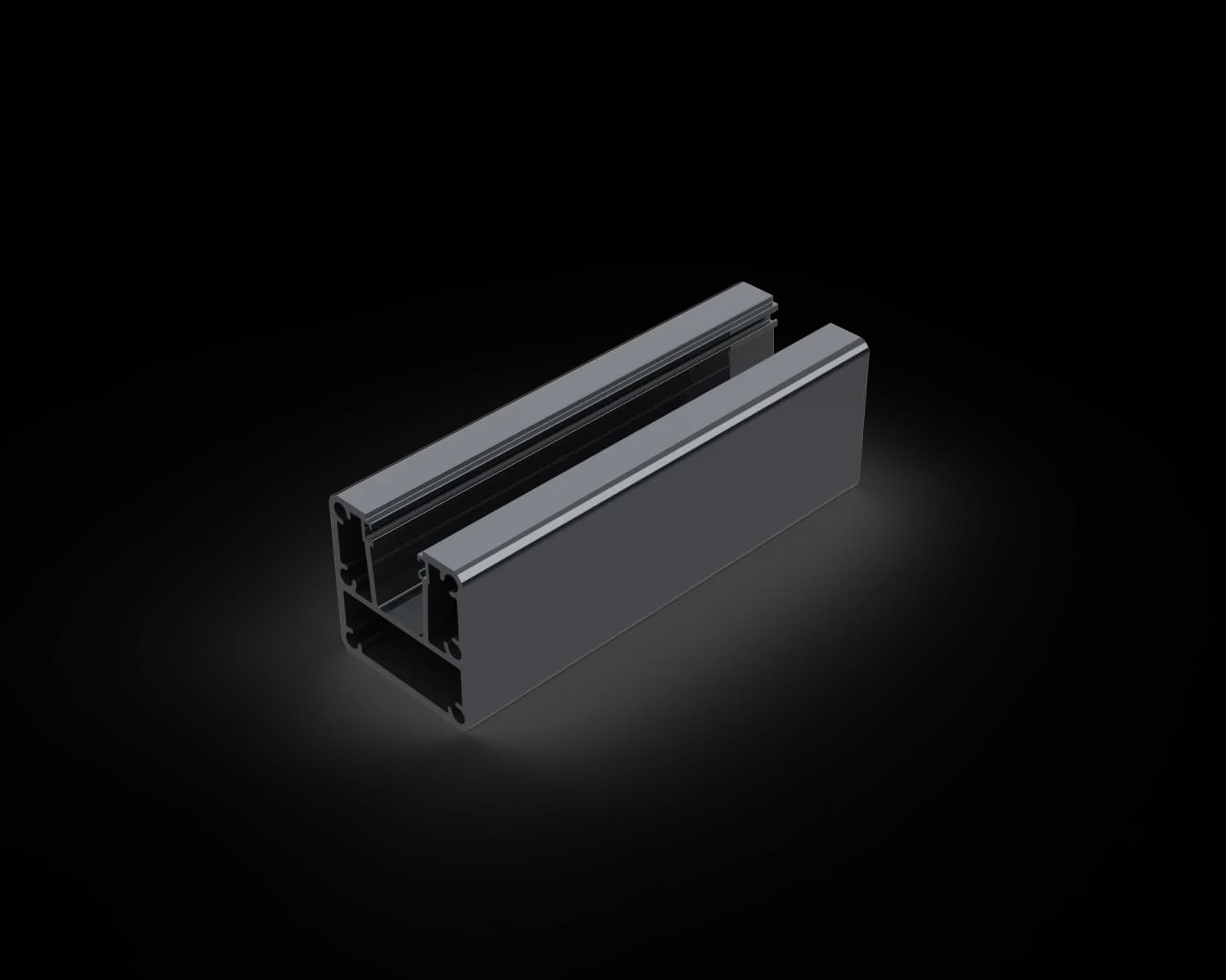 Semi-Frameless 1 Way Post Kit 2600mm