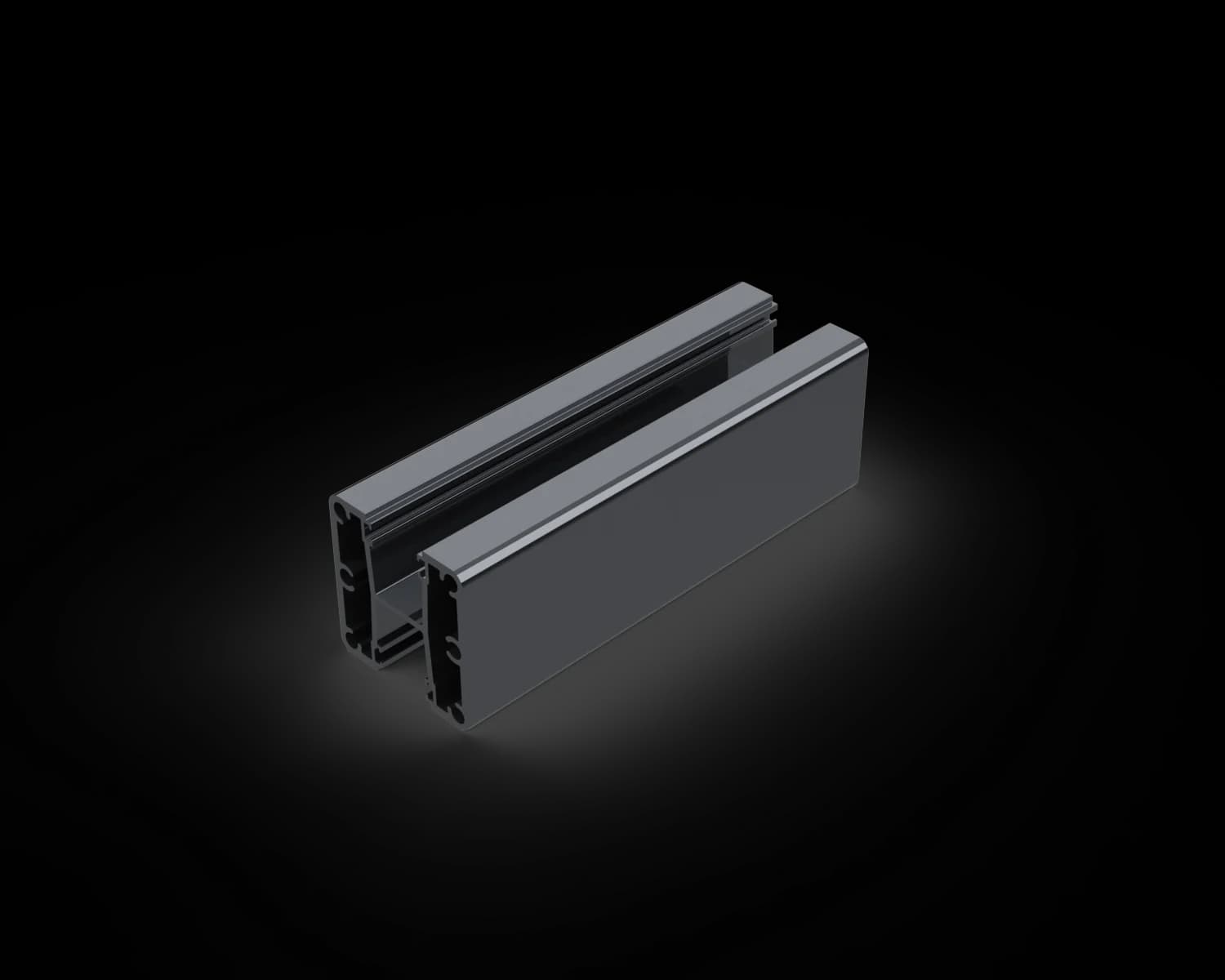 Semi-Frameless 2 Way Post Kit 2600mm