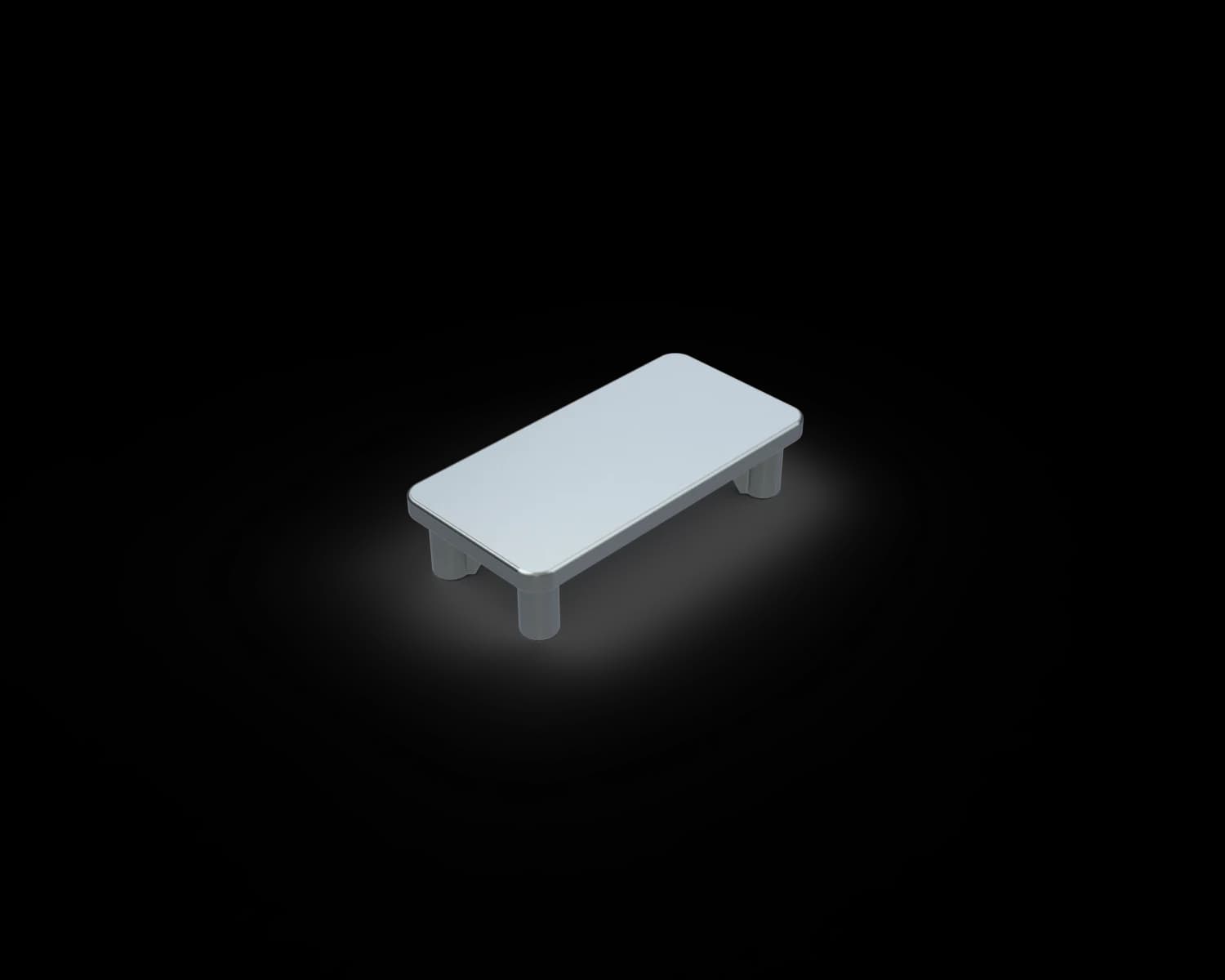 Semi-Frameless 50x25mm End Cap/Post Cap