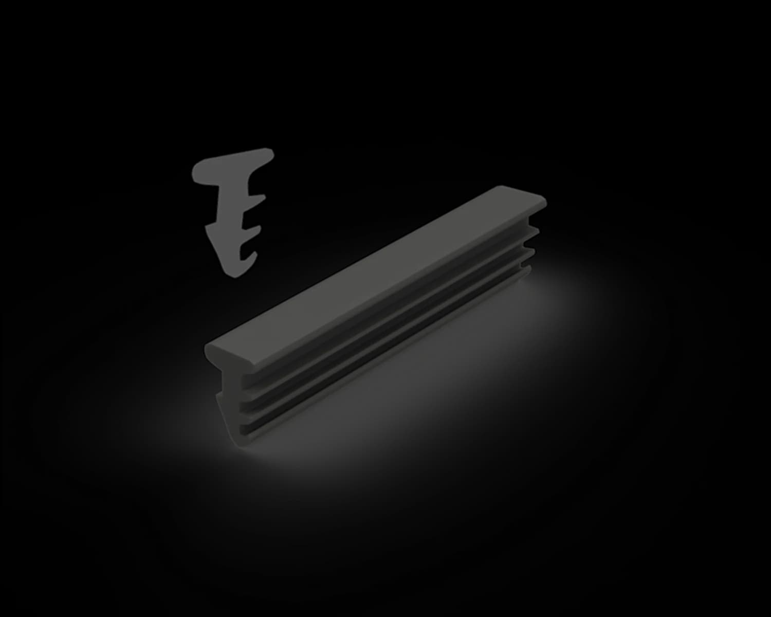 P40 Wedge - Suits 10mm Glass with Semi-Frameless Posts - 100M ROLL