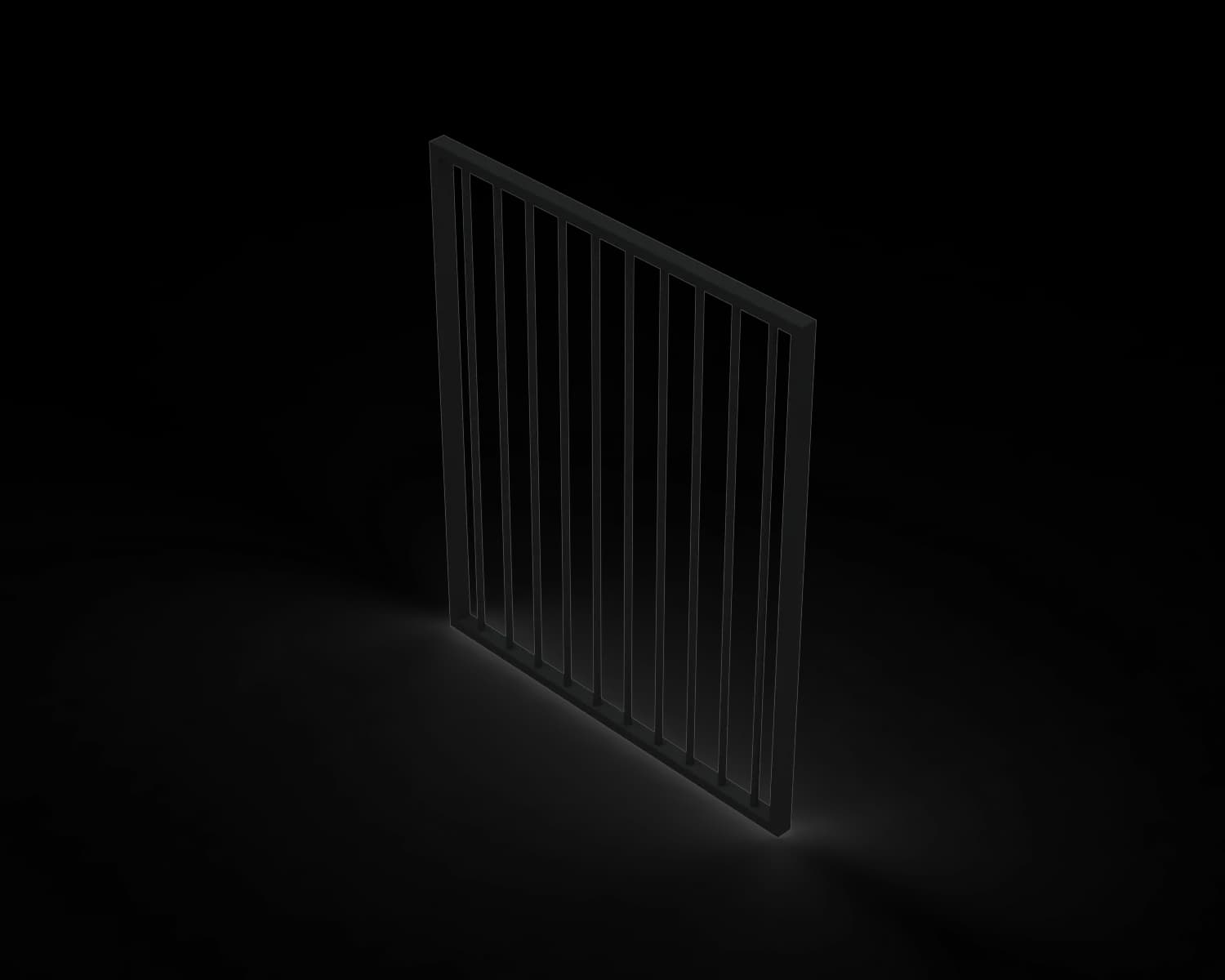 Aluminium Flat Top Tubular Pool Fence Gate - 1200 x 975mm - 38x25mm RHS Frame with 16mm Diameter Round Tubes