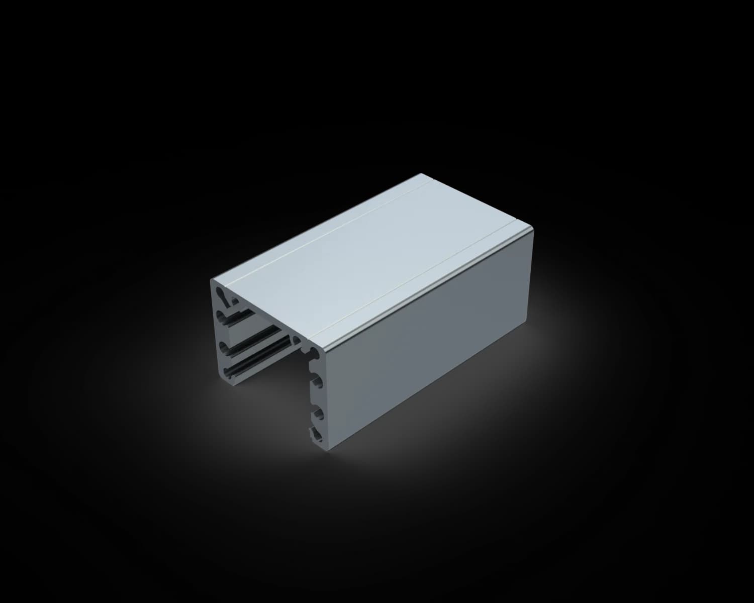 Alguard Slimline Post - 56x42mm - 6300mm - MILL FINISH