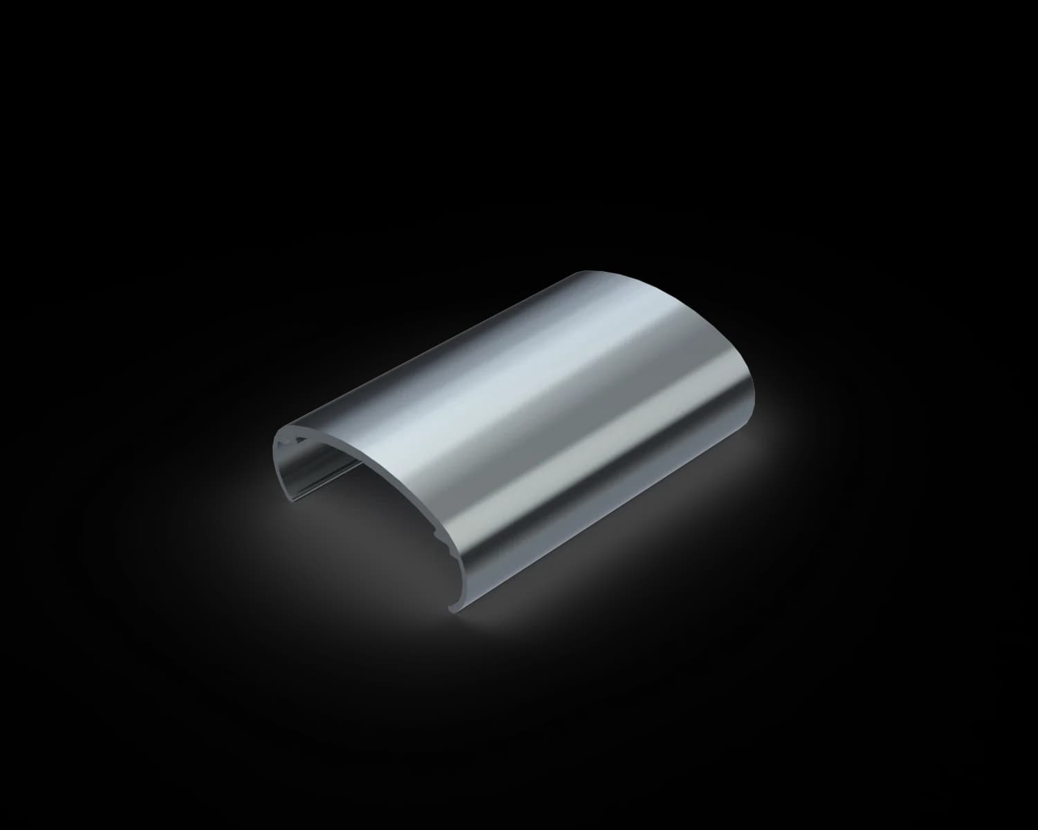 Alguard Ellipse Handrail - 68x30mm - 6500mm - MILL FINISH