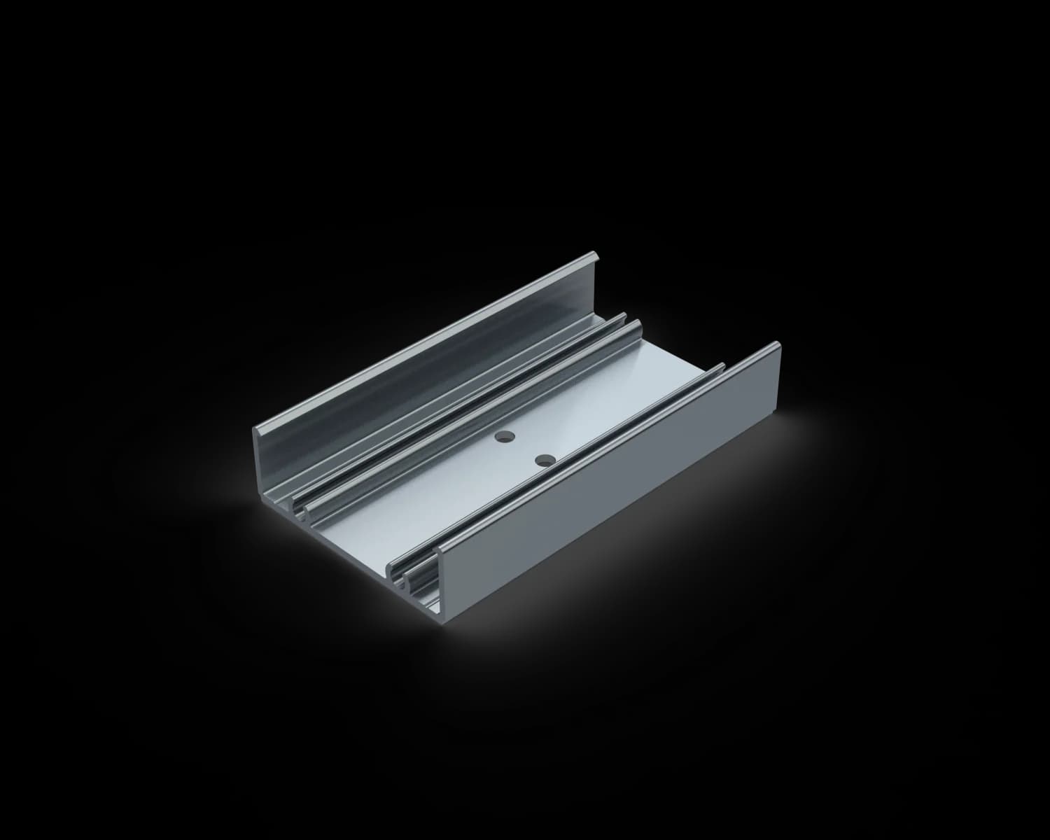 Alguard Flat Undercap Pre-Punched (119/19) - 6500mm - MILL FINISH