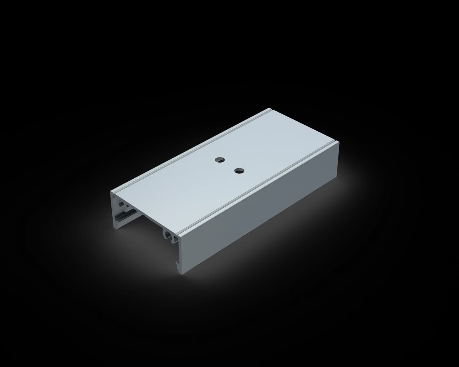 Alguard Universal Rail Pre-Punched (119/19) - 45x20mm - 6500mm - MILL FINISH