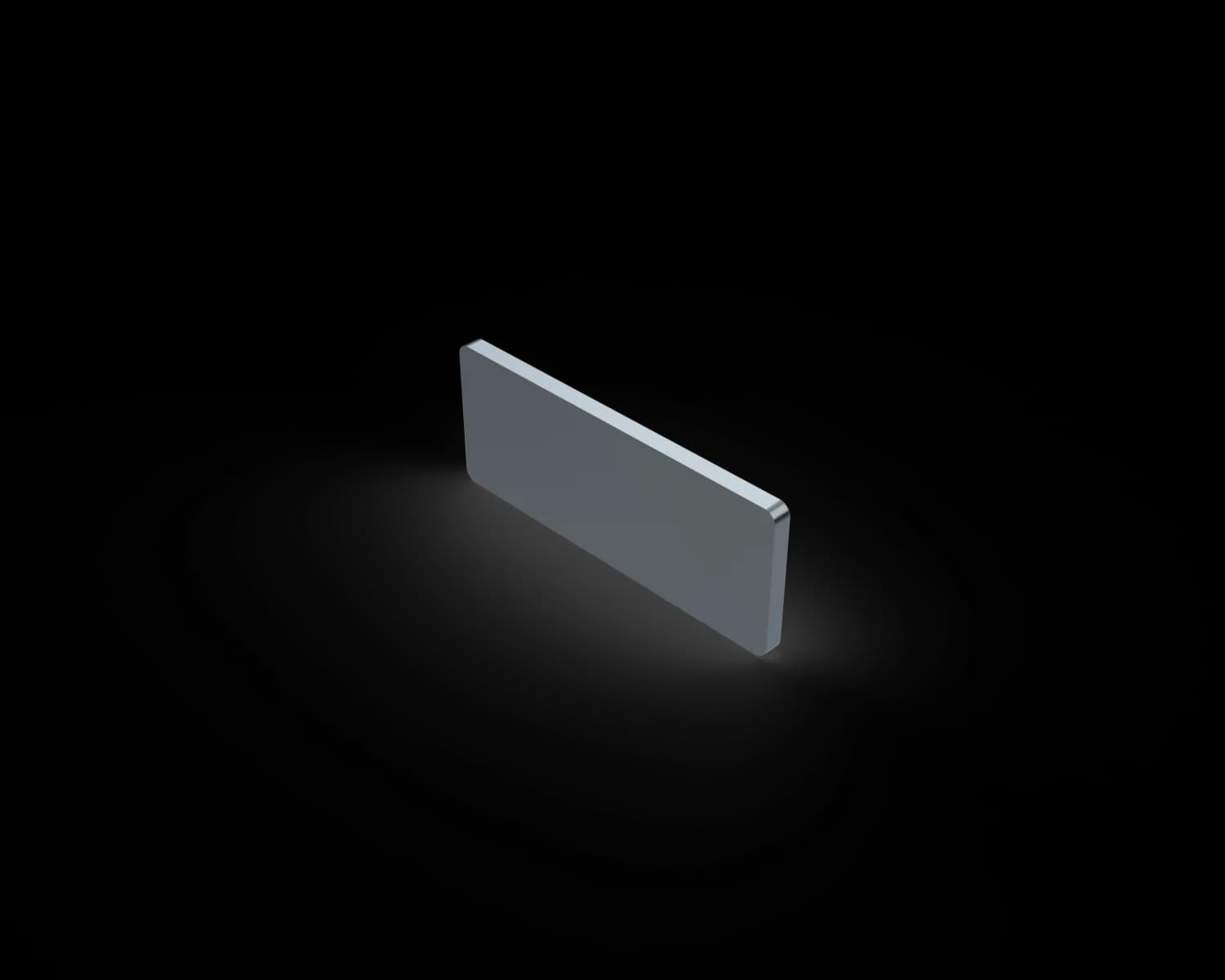 Alguard Linear End Cap (Plate Only) - 62x25x3mm - MILL FINISH