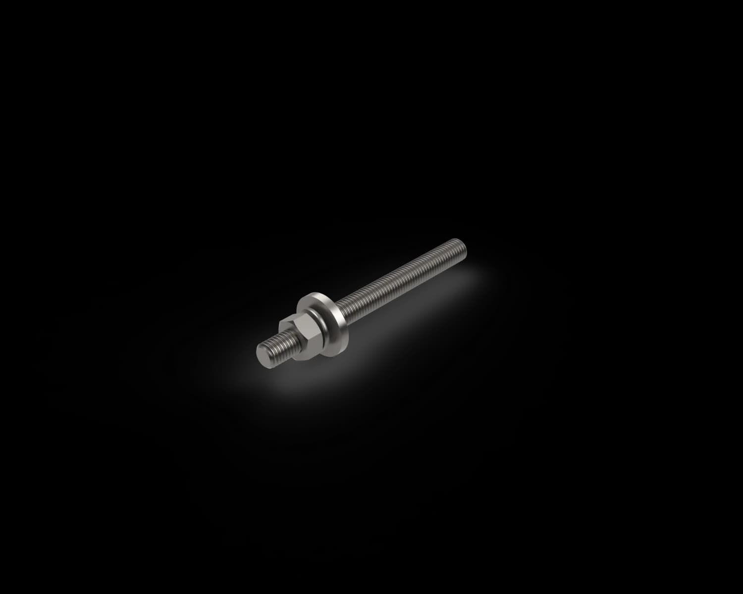 Alguard M14 Internal Fixing Pack (Includes 1 x M14x150mm Threaded Rod, 1 x M14 Flat Washer, 1 x M14 Spring Washer, 1 x M14 Hex Nut) SS304