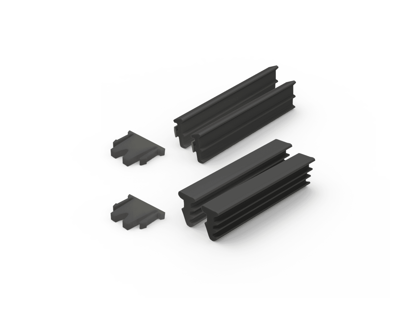 Semi-Frameless 12mm Glazing Pack for Raked Panels